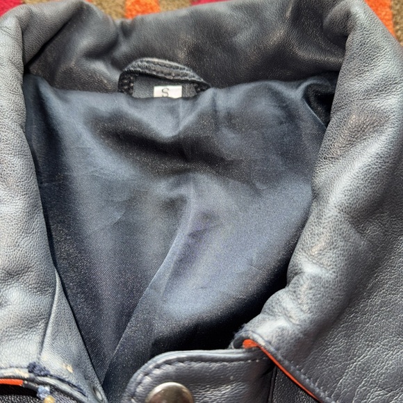 MAKE OFFER! Tide Racing Team Leather Jacket Men's Small/Med coat - Picture 4 of 11